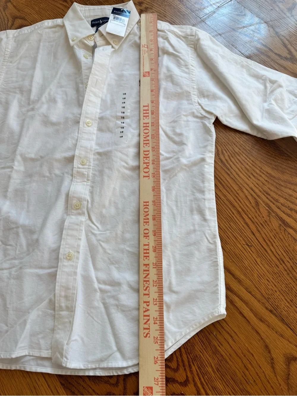 Ralph Lauren kids White Oxford Button-Down Shirt